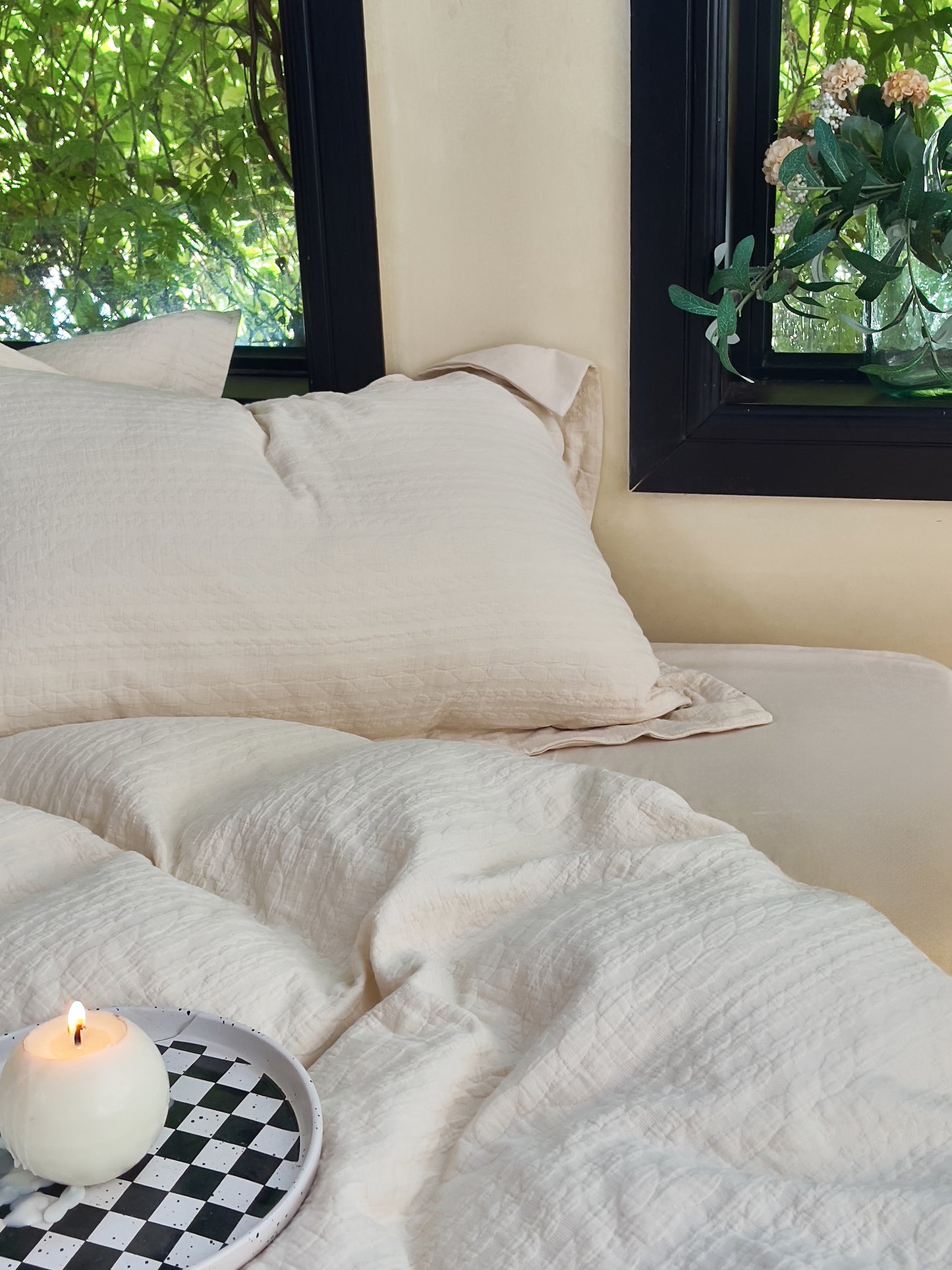 "Knitted" Bedding Set of 4 pcs