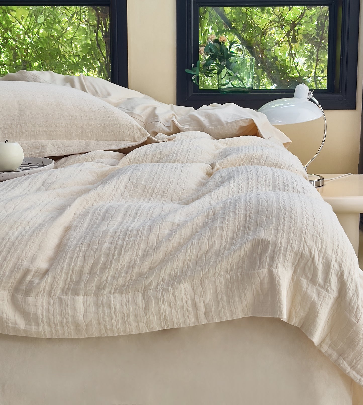 "Knitted" Bedding Set of 4 pcs
