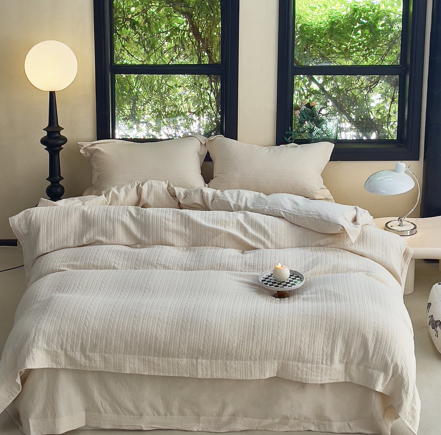 "Knitted" Bedding Set of 4 pcs