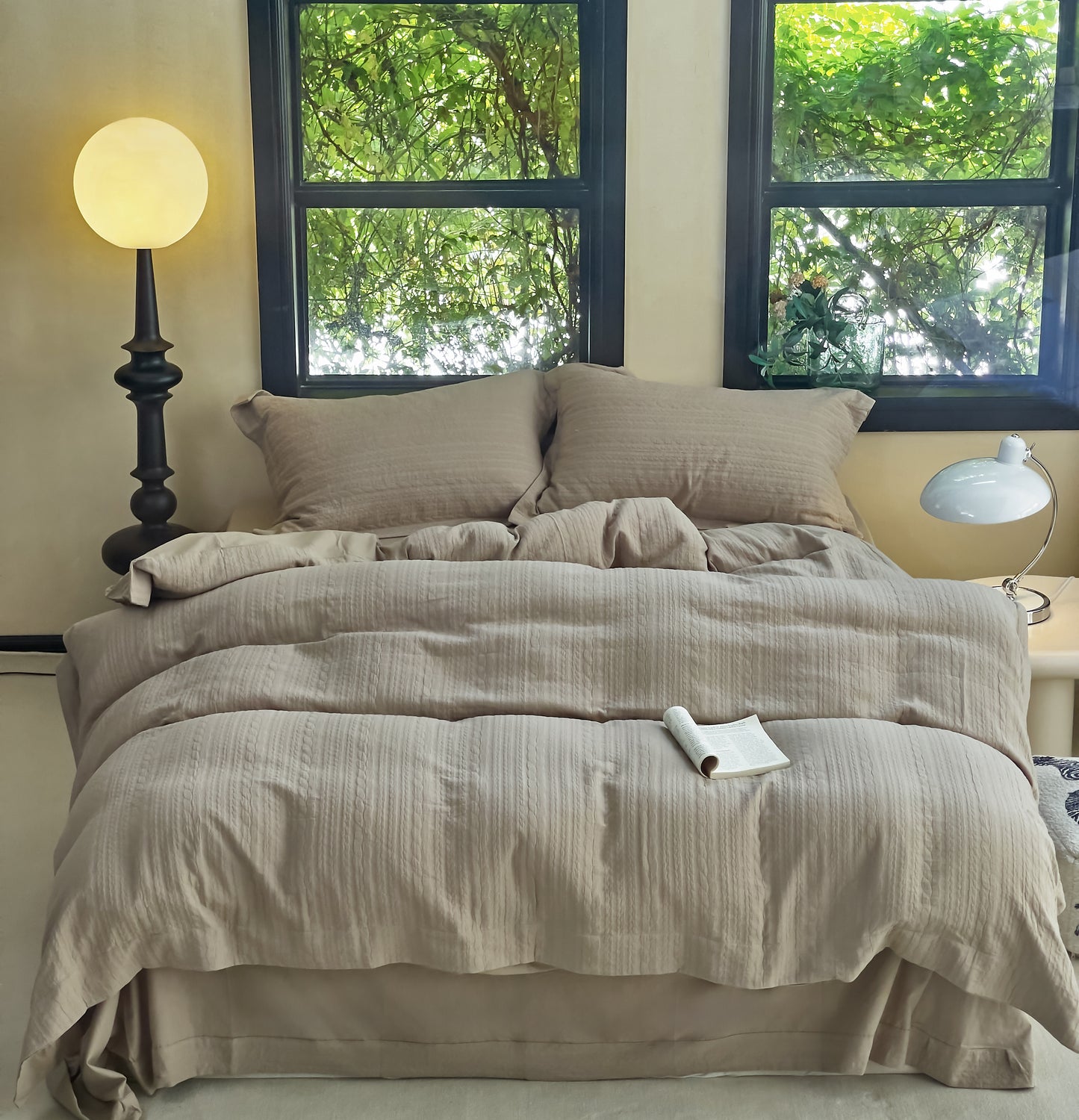 "Knitted" Bedding Set of 4 pcs