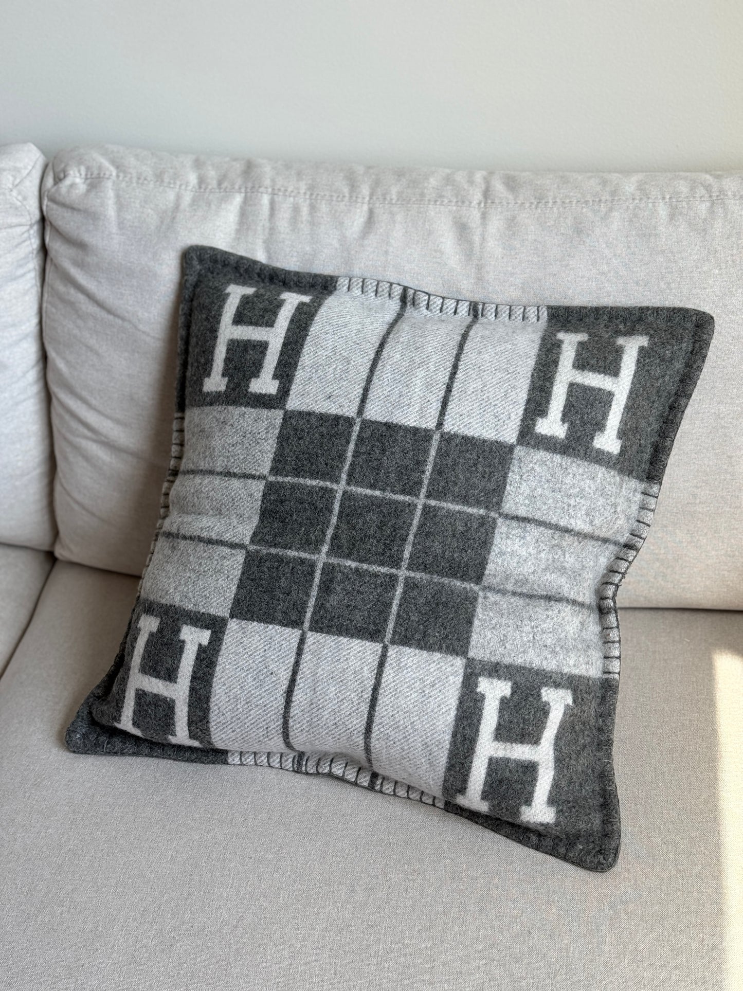 Merino Wool Dark Gray Pillowcase