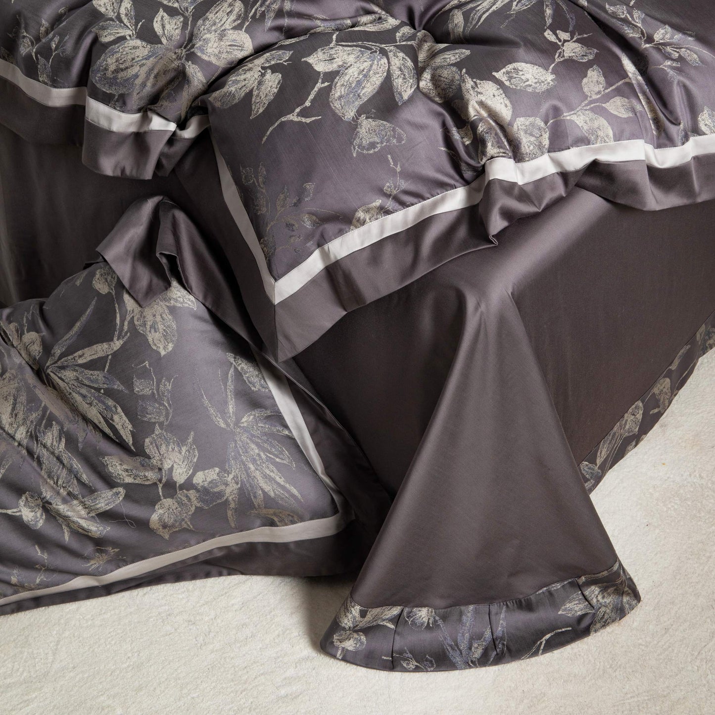 "Kyoto" Premium Satin bedding set of 4 pcs