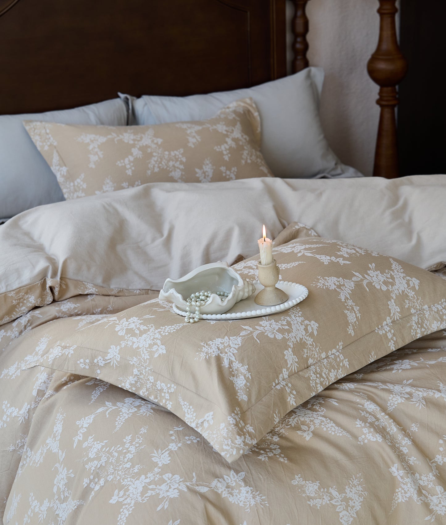 "Blooming" Bedding Set of 4 pcs