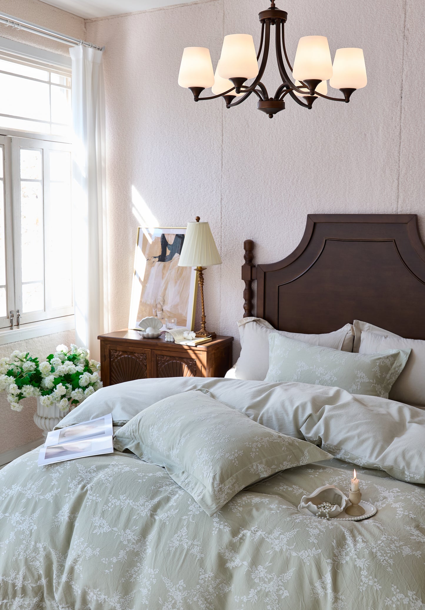 "Blooming" Bedding Set of 4 pcs