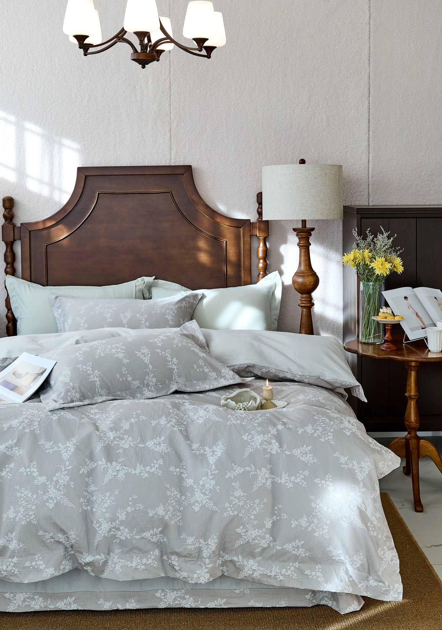 "Blooming" Bedding Set of 4 pcs