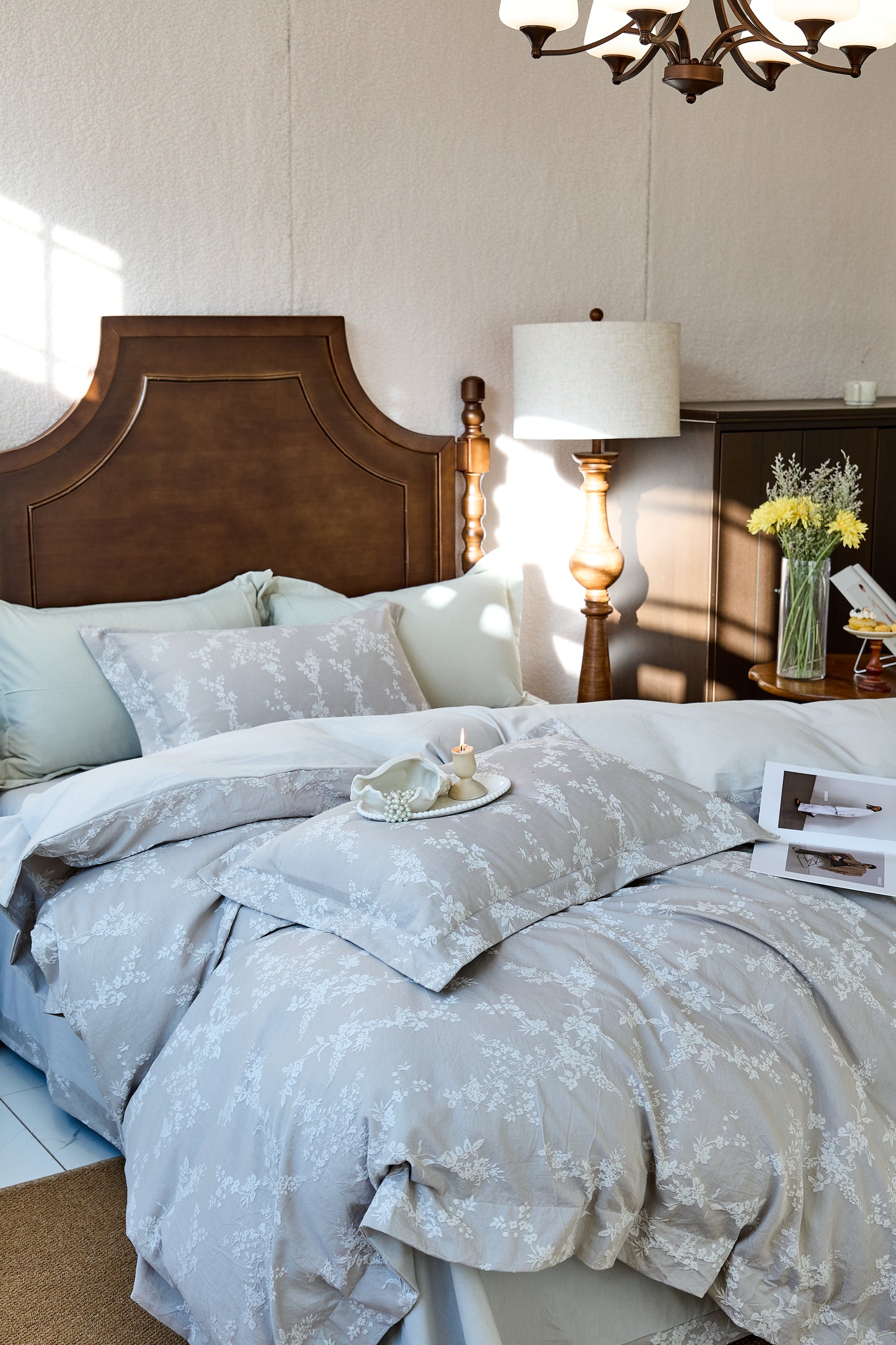 "Blooming" Bedding Set of 4 pcs