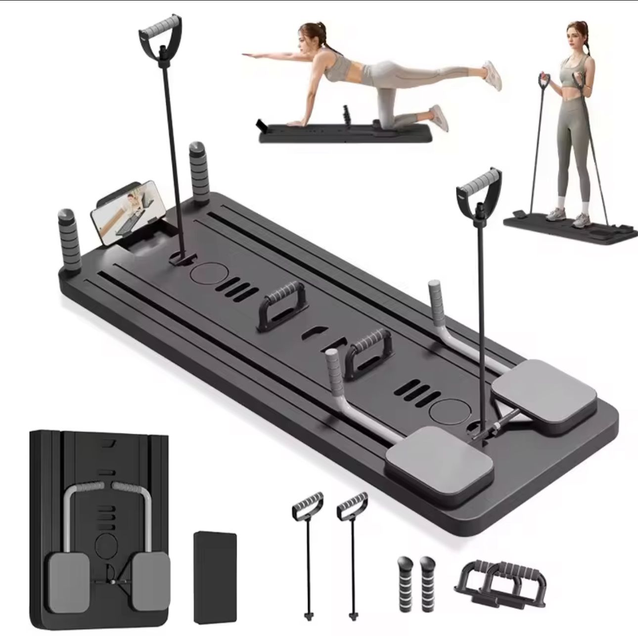 Pilates Reformer Board – Foldable & Multi-Functional Home Gym System