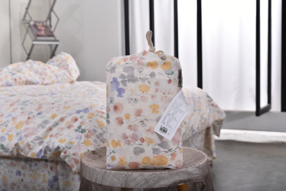 "Aquarelle" natural washed cotton bedding set of 4 pcs
