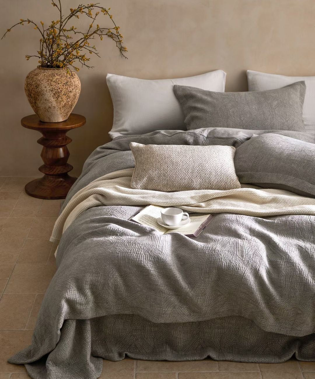 "Stitches" warm bedding set of 4 pcs