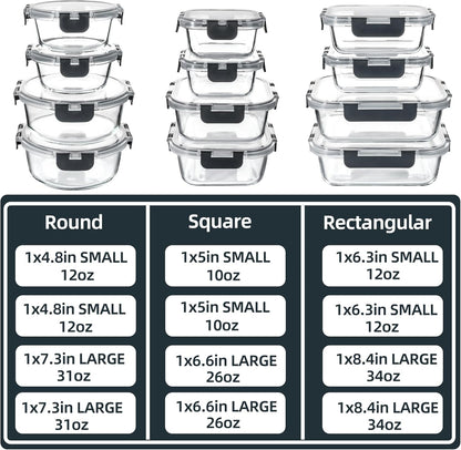 Set of Glass Containers