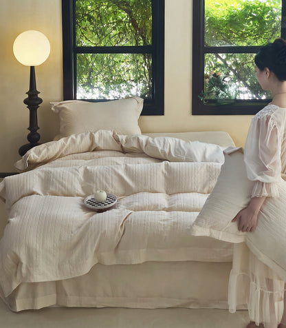 "Knitted" Bedding Set of 4 pcs