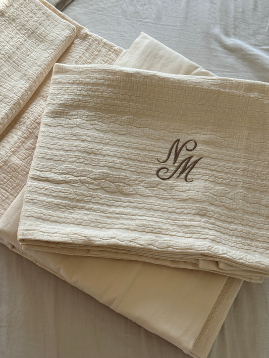 "Knitted" Bedding Set of 4 pcs