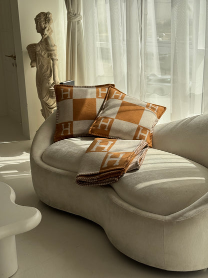 Merino Wool Camel Pillow (with cushion)