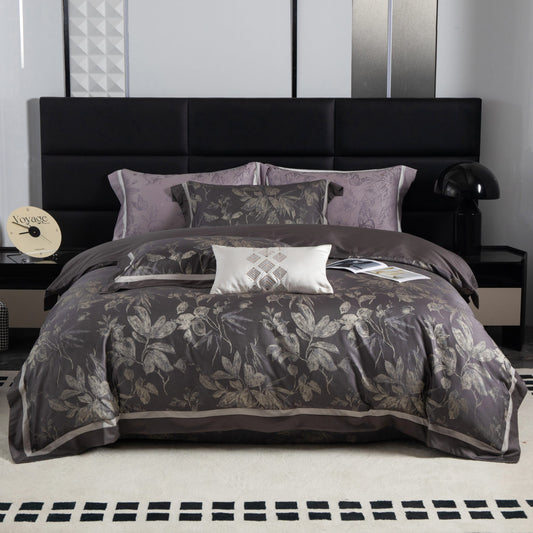 "Kyoto" Premium Satin bedding set of 4 pcs