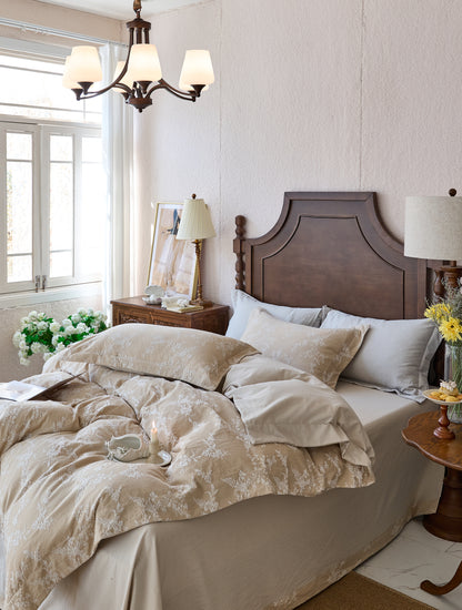 "Blooming" Bedding Set of 4 pcs