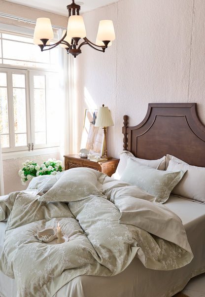 "Blooming" Bedding Set of 4 pcs