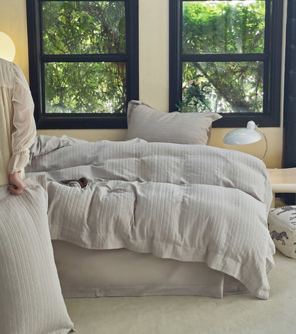 "Knitted" Bedding Set of 4 pcs