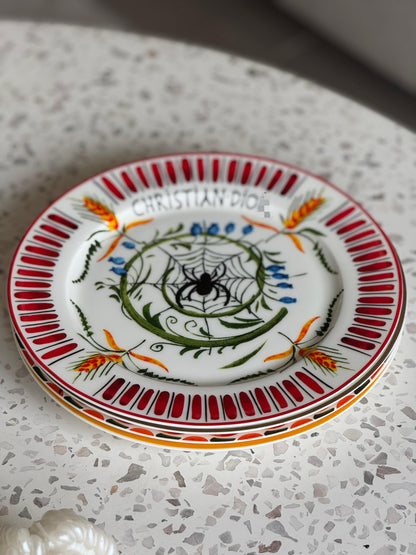 Set of 4 ceramic designer plates