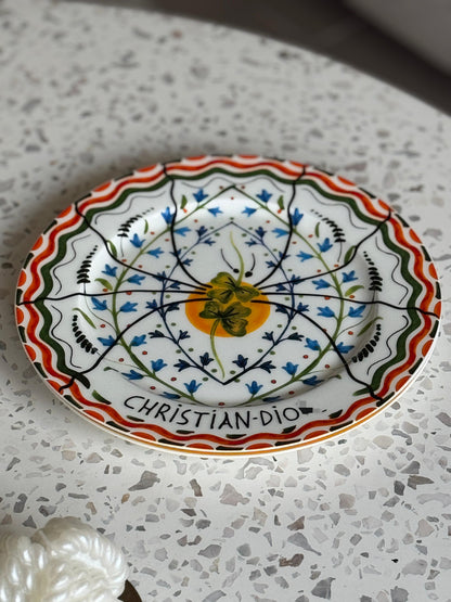 Set of 4 ceramic designer plates