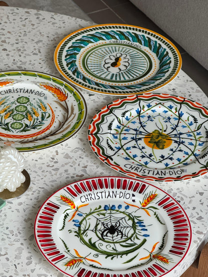 Set of 4 ceramic designer plates