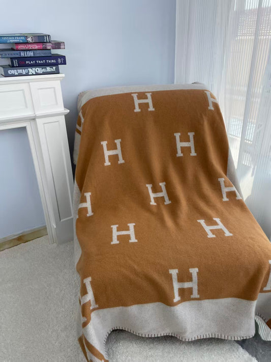 Merino Wool Camel Blanket