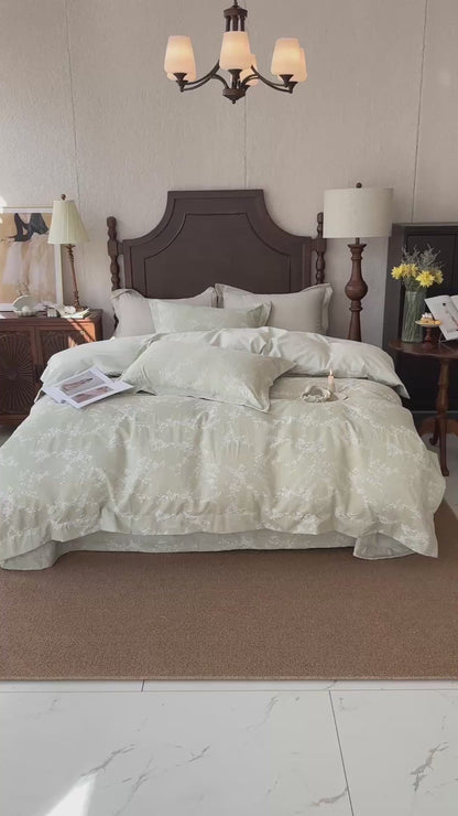 "Blooming" Bedding Set of 4 pcs