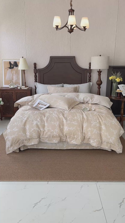 "Blooming" Bedding Set of 4 pcs